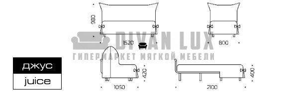 Крісло розкладне Джус з коробом (F32) F32-103 фото