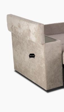 Диван викатний Остін 1,60 м з нішами (F44) F44-0001023 фото